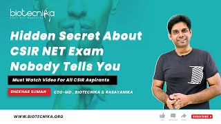 😮 Hidden Secret About CSIR NET Exam Nobody Tells You 🤐- Must Watch Video For All CSIR Aspirants