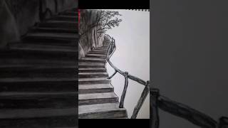 Wonderfull // Stairs to heaven pencil drawing #viral #art #beautiful #shorts