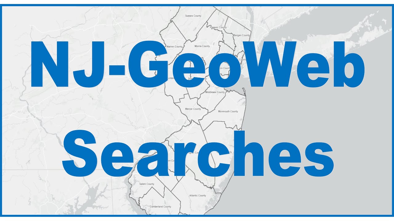 8. NJ GeoWeb Searches - YouTube