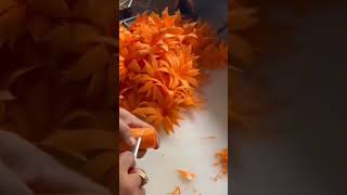 How to make carrot flowers