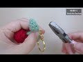 🍒how to crochet cherry keychain cherry amigurumi🍒