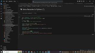 Python Voice Recorder | Build Your Own Audio Recording App 🎙️