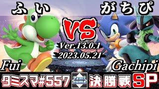 【スマブラSP】タミスマSP557 決勝戦 ふい(ヨッシー) VS がちぴ(ソニック/ルカリオ) - オンライン大会