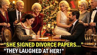 In Tears, She Signs the Divorce Papers at Christmas party—Not Knowing She Is the Billionaire’s.....