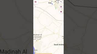 Medina Sharif to Kufa,Iraq #imp #map #iraq #ramadan