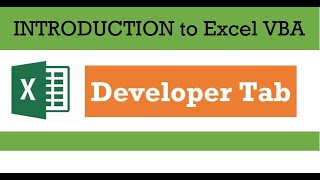 Excel | Add Developer tab for VBA
