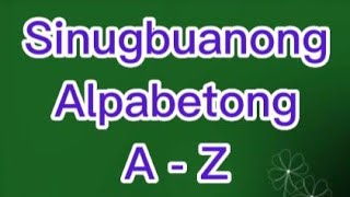 Sinugbuanong Binisaya Mga letra/Letrang Binisaya