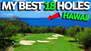 Shooting My BEST Round In Hawaii?! | First Ever 18 Hole Course Vlog!