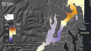 Tsunami wave simulation for northern Hood Canal, Wash.