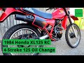 Honda XL125RC Oil Change - 4-Stroke Motorcycle Oil Change