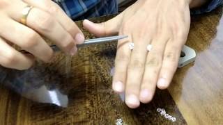 how big is a 0.70ct oval shape diamond?