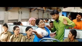 ನೀನ್ ಕಕ್ಕಸ್ ಮಾಡಿದ್ದುಕ್ಕೆ | Anatharu Kannada Movie Comedy Scene | Darshan | Radhika