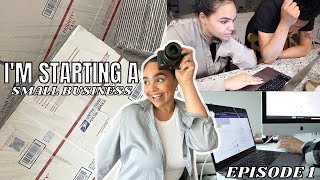 STARTING A SMALL BUSINESS EP. 1 // Name reveal, planning, strategizing + saving money