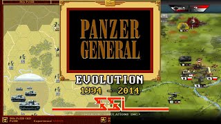 Evolution of Panzer General (1994 - 2014) by Strategic Simulations SSI - comparison history war game