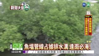 逢雨必淹! 新龍村居民下跪求助