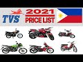 TVS MOTORCYCLE PRICE LIST IN PHILIPPINES 2021