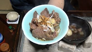 牛すじ煮込み-Stewed beef tendon-【Japanese food 江戸長火鉢】