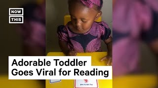 2-Year-Old Goes Viral for Reading Full Sentences 📚 #Shorts