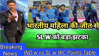 U19 Women T20 World Cup Points Table 2023 | Indw vs Slw After Match Points Table | WC Points Table