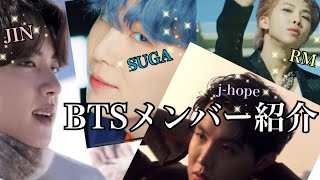 絶対見て！【BTSメンバー紹介①】JIN/SUGA/j-hope/RM