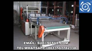 Shunfeng Brand GFQ six 6 line heat sealing cold cutting T-shirt flat bag making machine