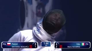 Epee Fencing - A taste of your own medicine! | Swatowska-Wenglarcz E vs Navarria M