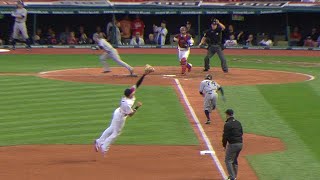 Urshela makes a spectacular stop, throw home