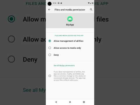 Cómo permitir el permiso "Acceder a todos los archivos" en Android