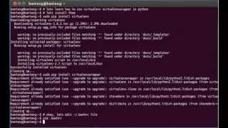 Setting Python Virtual Environment with VirtualEnv and Virtualenvwrapper