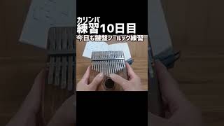 今日も鍵盤ノールック練習【カリンバ初心者🔰練習開始10日目】【10th day of Kalimba practice】