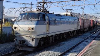 12月12日新川崎駅 吹田A4運用 3086レ EF66 124