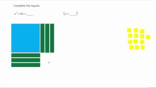 Complete the square with algebra tiles