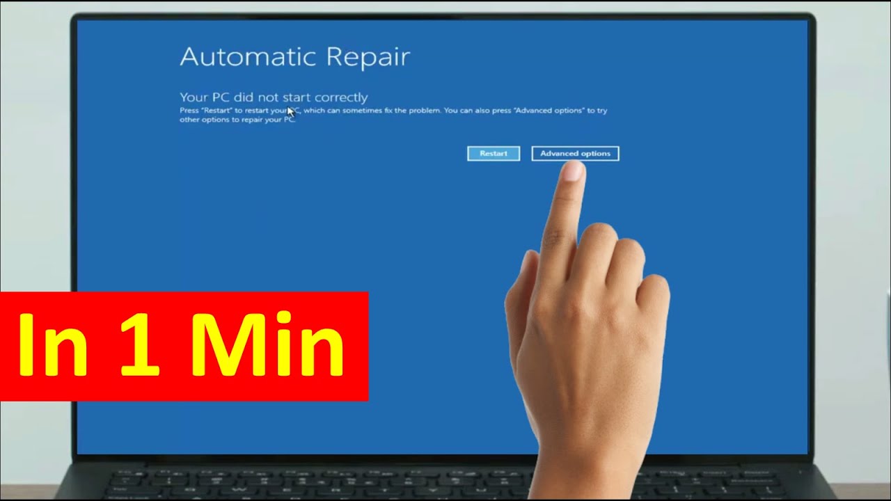 Fix Your Pc Did Not Start Correctly Windows 10 / Windows 11 | Fix ...