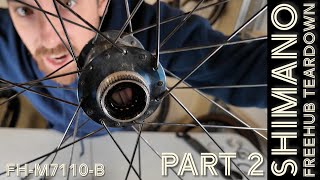 Shimano SLX Freehub FULL Teardown | FH-M7110-B | Part 2 - Hub Axle Removal