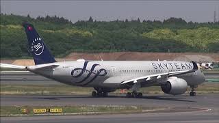 スカイチーム塗装 ベトナム航空 Airbus A350-900 (VN-A897)成田空港を離陸