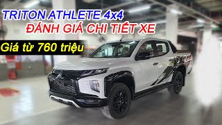 🔰Đánh giá xe bán tải Triton Athlete 2 cầu - giá chỉ từ 760 triệu| chi tiết xe Triton 2 cầu mới