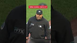 Ump caught slipping on the hot mic 😂 @MLB