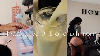 PRODUCTIVE ditl of a solo WFH mom| Marti tv| Young mom vlogs| VLOGTOBER