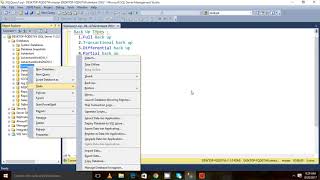 Types of Backup In Sql server||SQLSERVER||SQLISEASY #sqlserver #backup