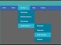 How to Create  Dropdown Menus/Navigation Bar With HTML and CSS