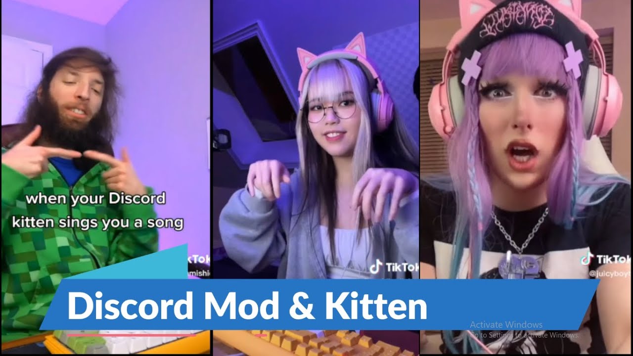 Discord Mods And Discord Kitten Tiktok Cringe Compilation Youtube
