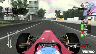 F1 2011 Ferrari Alonso Monza Gameplay (HD 1080p)