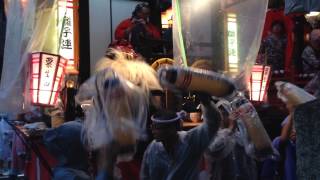 奉納ばやし 坂戸神社前