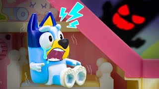 Bluey Can‘t Sleep! Monster in the Dark - Safety Lesson For Kids | Pretend Play With Bluey Toys