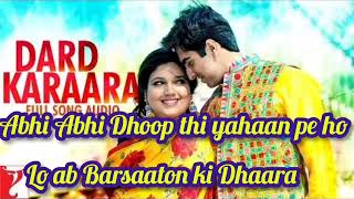 Dard karaara | Dum Lagake Haisha| Lyrics Video Song