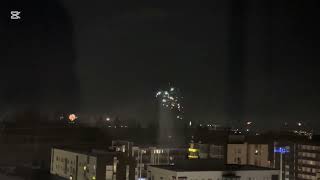 Tampere Fireworks | người dân bắn pháo hoa chào năm mới khắp thành phố quá đẹp