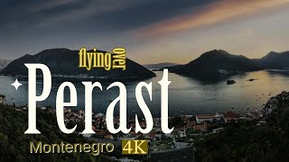 4K Flying Over Perast,  Montenegro