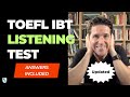 TOEFL iBT Listening Test with Answers (#10)