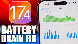 iOS 17.4 - How To FIX Battery DRAIN on iPhone !