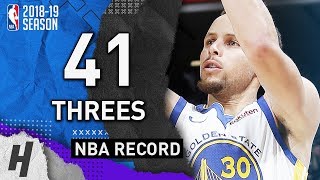 Most Threes Made in a NBA Game - Warriors vs Kings - 41 Threes - NBA RECORD!